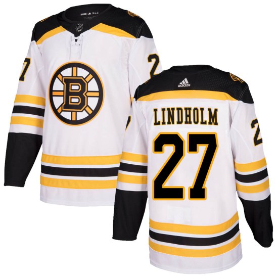 Hampus Lindholm Boston Bruins Authentic Away Adidas Jersey - White