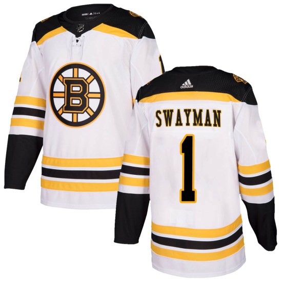 Jeremy Swayman Boston Bruins Authentic Away Adidas Jersey - White