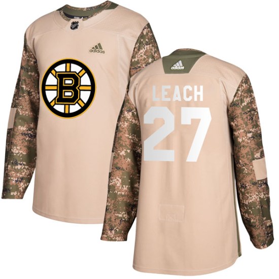 Reggie Leach Boston Bruins Youth Authentic Veterans Day Practice Adidas Jersey - Camo