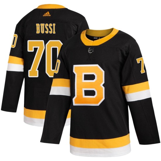 Brandon Bussi Boston Bruins Authentic Alternate Adidas Jersey - Black