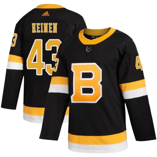 Danton Heinen Boston Bruins Authentic Alternate Adidas Jersey - Black