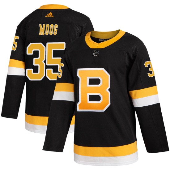 Andy Moog Boston Bruins Authentic Alternate Adidas Jersey - Black