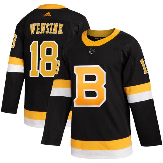 John Wensink Boston Bruins Authentic Alternate Adidas Jersey - Black