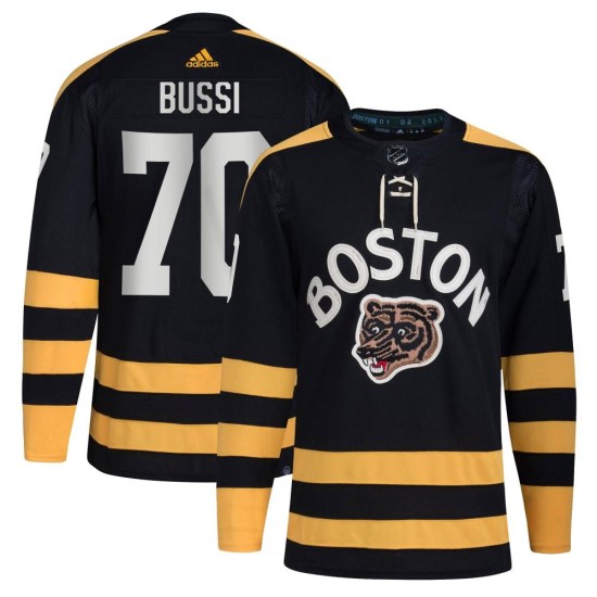 Brandon Bussi Boston Bruins Authentic 2023 Winter Classic Adidas Jersey - Black