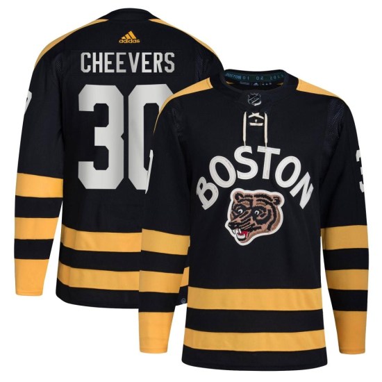 Gerry Cheevers Boston Bruins Authentic 2023 Winter Classic Adidas Jersey - Black