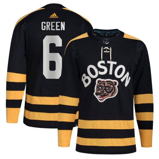 Ted Green Boston Bruins Authentic Black 2023 Winter Classic Adidas Jersey - Green