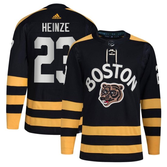 Steve Heinze Boston Bruins Authentic 2023 Winter Classic Adidas Jersey - Black