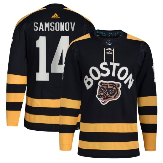 Sergei Samsonov Boston Bruins Authentic 2023 Winter Classic Adidas Jersey - Black