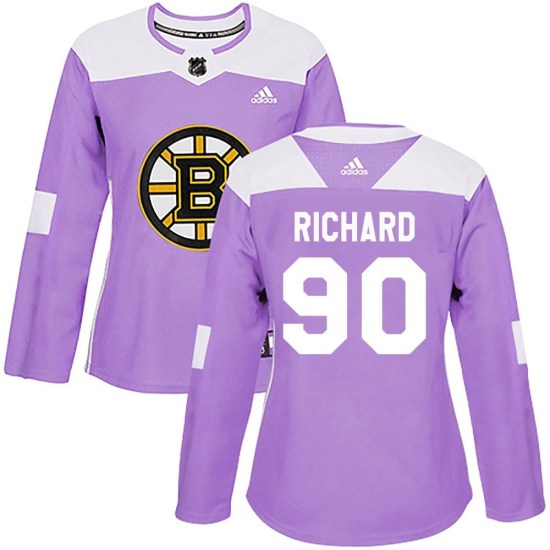 Anthony Richard Boston Bruins Women's Authentic Fights Cancer Practice Adidas Jersey - Purple