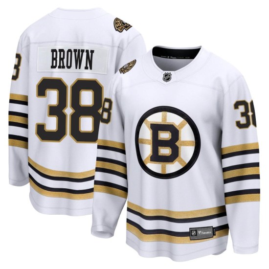 Patrick Brown Boston Bruins Premier Breakaway 100th Anniversary Fanatics Branded Jersey - White