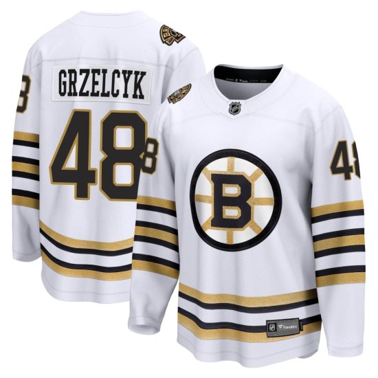 Matt Grzelcyk Boston Bruins Premier Breakaway 100th Anniversary Fanatics Branded Jersey - White
