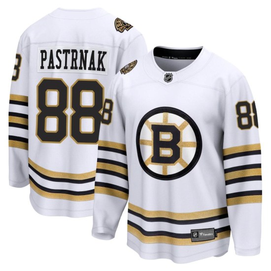 David Pastrnak Boston Bruins Premier Breakaway 100th Anniversary Fanatics Branded Jersey - White