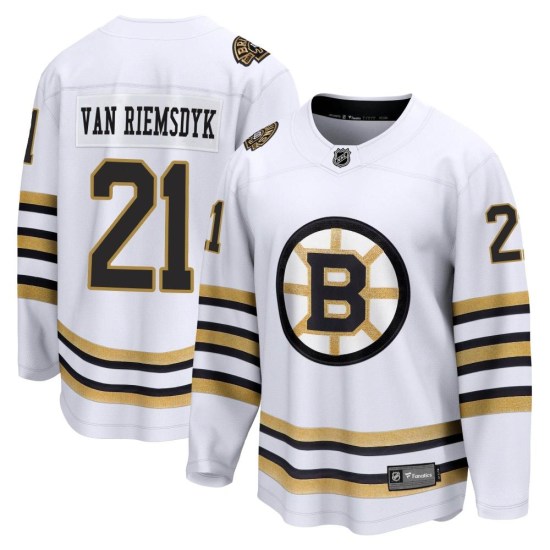 James van Riemsdyk Boston Bruins Premier Breakaway 100th Anniversary Fanatics Branded Jersey - White