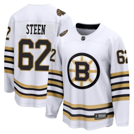 Oskar Steen Boston Bruins Premier Breakaway 100th Anniversary Fanatics Branded Jersey - White