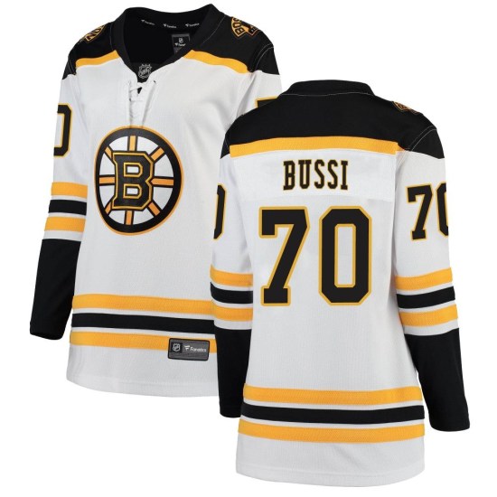 Brandon Bussi Boston Bruins Women's Breakaway Away Fanatics Branded Jersey - White