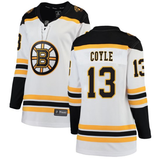 Charlie Coyle Boston Bruins Women's Breakaway Away Fanatics Branded Jersey - White