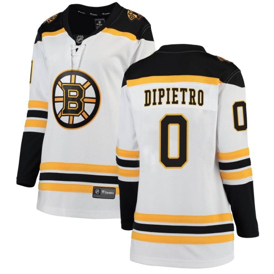 Michael DiPietro Boston Bruins Women's Breakaway Away Fanatics Branded Jersey - White