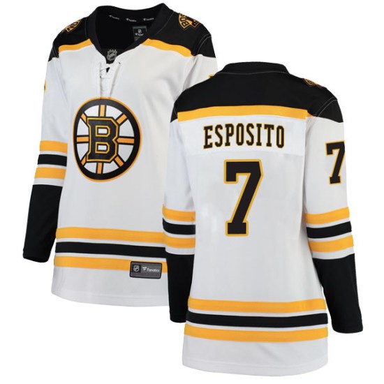 Phil Esposito Boston Bruins Women's Breakaway Away Fanatics Branded Jersey - White