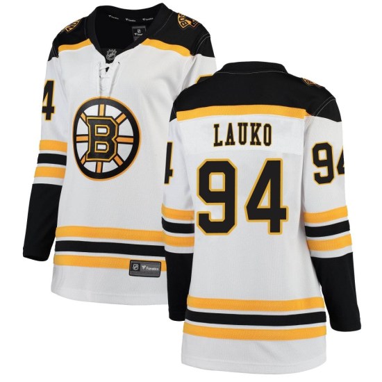 Jakub Lauko Boston Bruins Women's Breakaway Away Fanatics Branded Jersey - White