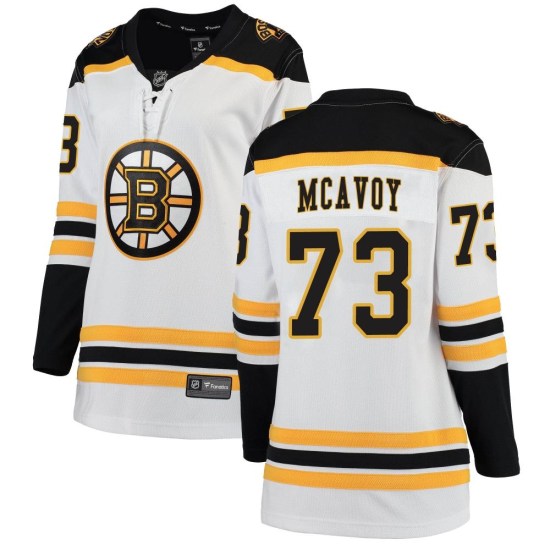 Charlie McAvoy Boston Bruins Women's Breakaway Away Fanatics Branded Jersey - White