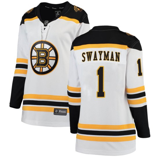 Jeremy Swayman Boston Bruins Women's Breakaway Away Fanatics Branded Jersey - White
