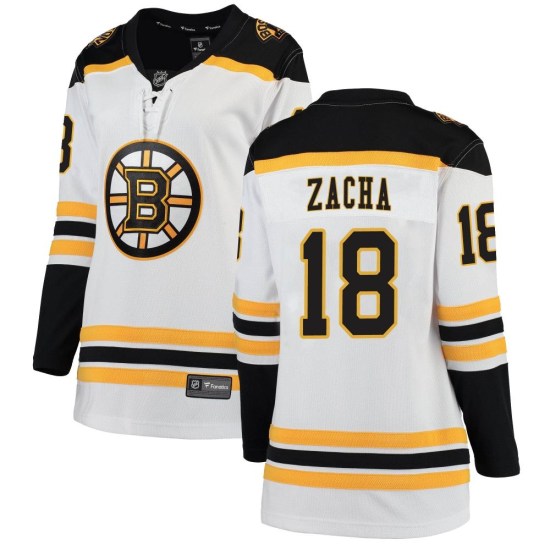 Pavel Zacha Boston Bruins Women's Breakaway Away Fanatics Branded Jersey - White
