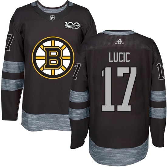 Milan Lucic Boston Bruins Youth Authentic 1917-2017 100th Anniversary Jersey - Black