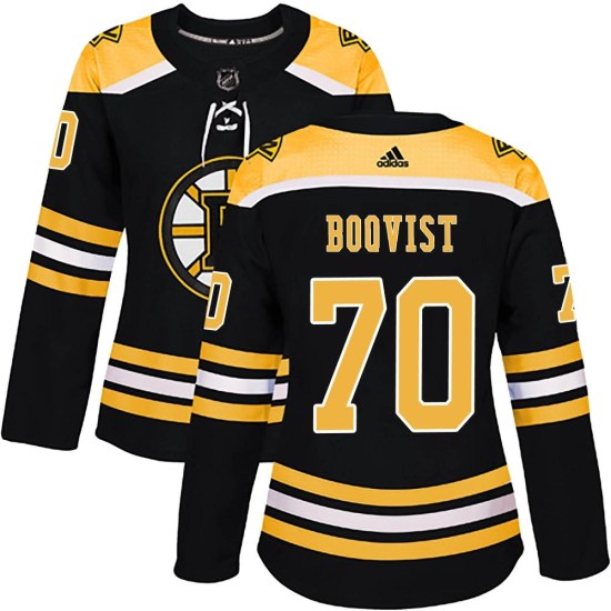 Jesper Boqvist Boston Bruins Women's Authentic Home Adidas Jersey - Black