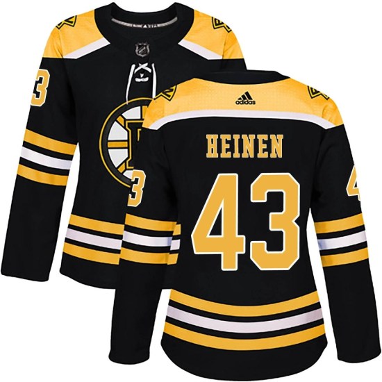 Danton Heinen Boston Bruins Women's Authentic Home Adidas Jersey - Black