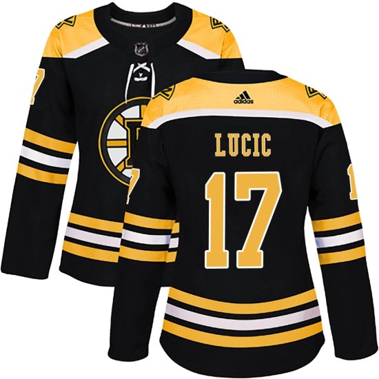 Milan Lucic Boston Bruins Women's Authentic Home Adidas Jersey - Black