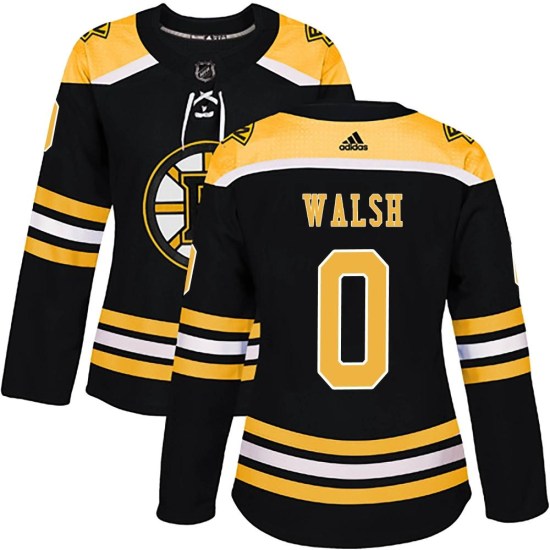 Reilly Walsh Boston Bruins Women's Authentic Home Adidas Jersey - Black