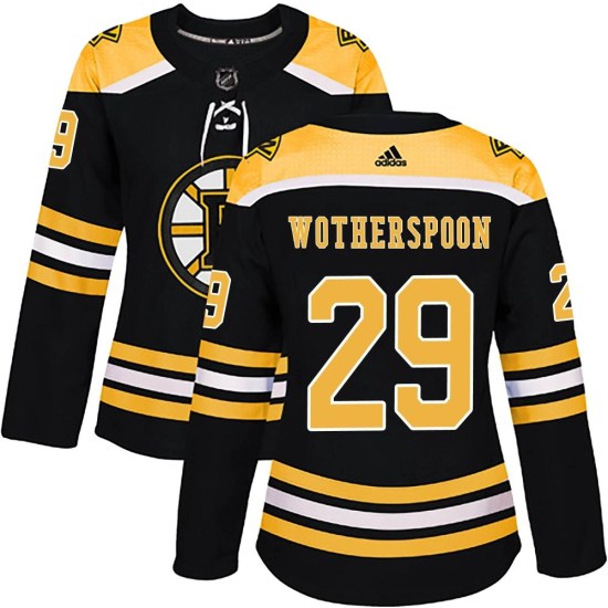 Parker Wotherspoon Boston Bruins Women's Authentic Home Adidas Jersey - Black