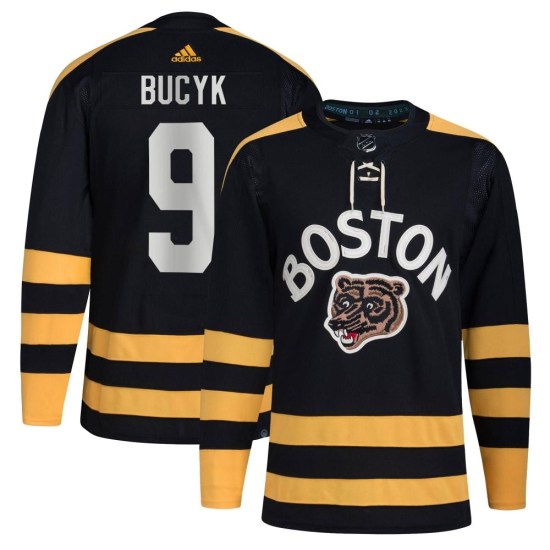 Johnny Bucyk Boston Bruins Youth Authentic 2023 Winter Classic Adidas Jersey - Black