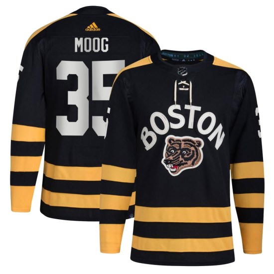 Andy Moog Boston Bruins Youth Authentic 2023 Winter Classic Adidas Jersey - Black