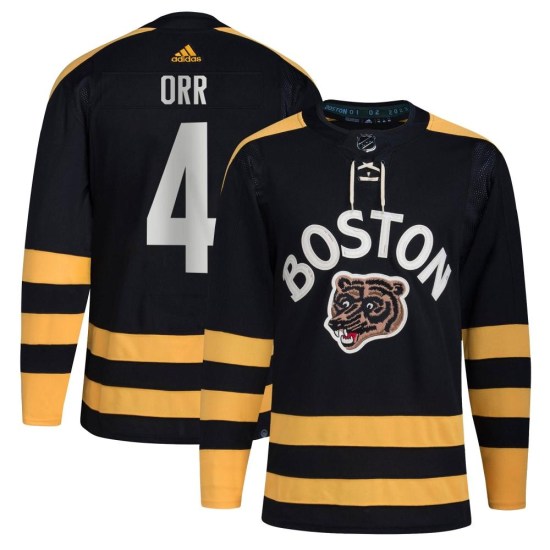 Bobby Orr Boston Bruins Youth Authentic 2023 Winter Classic Adidas Jersey - Black