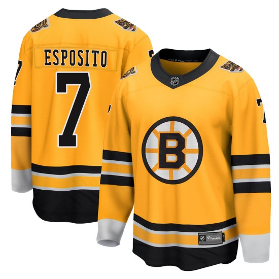 Phil Esposito Boston Bruins Breakaway 2020/21 Special Edition Fanatics Branded Jersey - Gold