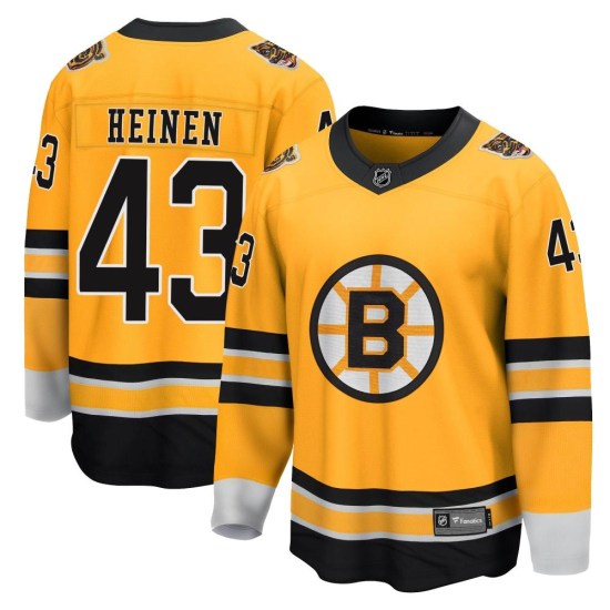 Danton Heinen Boston Bruins Breakaway 2020/21 Special Edition Fanatics Branded Jersey - Gold