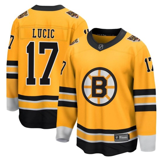 Milan Lucic Boston Bruins Breakaway 2020/21 Special Edition Fanatics Branded Jersey - Gold