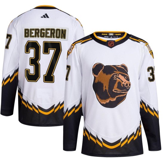 Patrice Bergeron Boston Bruins Authentic Reverse Retro 2.0 Adidas Jersey - White