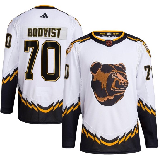 Jesper Boqvist Boston Bruins Authentic Reverse Retro 2.0 Adidas Jersey - White