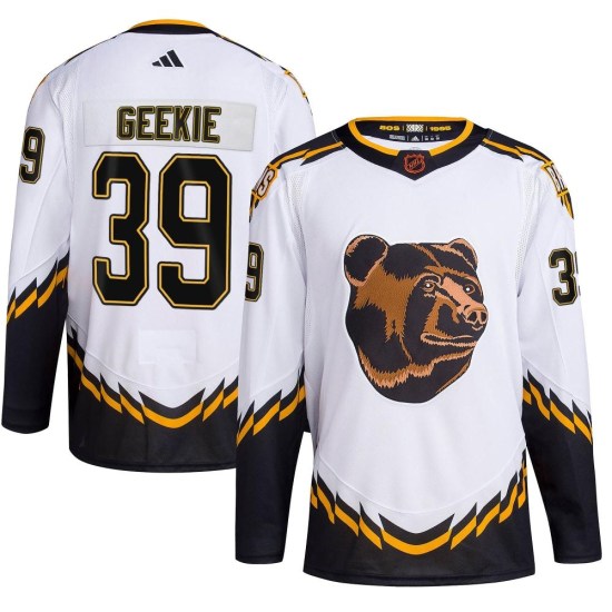 Morgan Geekie Boston Bruins Authentic Reverse Retro 2.0 Adidas Jersey - White
