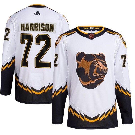 Brett Harrison Boston Bruins Authentic Reverse Retro 2.0 Adidas Jersey - White