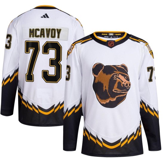 Charlie McAvoy Boston Bruins Authentic Reverse Retro 2.0 Adidas Jersey - White