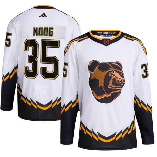Andy Moog Boston Bruins Authentic Reverse Retro 2.0 Adidas Jersey - White