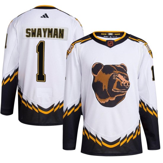 Jeremy Swayman Boston Bruins Authentic Reverse Retro 2.0 Adidas Jersey - White