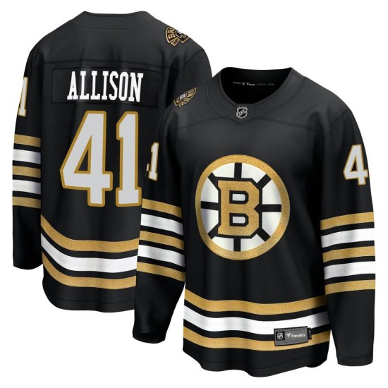 Jason Allison Boston Bruins Youth Premier Breakaway 100th Anniversary Fanatics Branded Jersey - Black