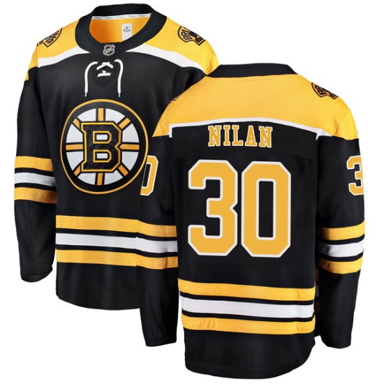 Chris Nilan Boston Bruins Youth Breakaway Home Fanatics Branded Jersey - Black
