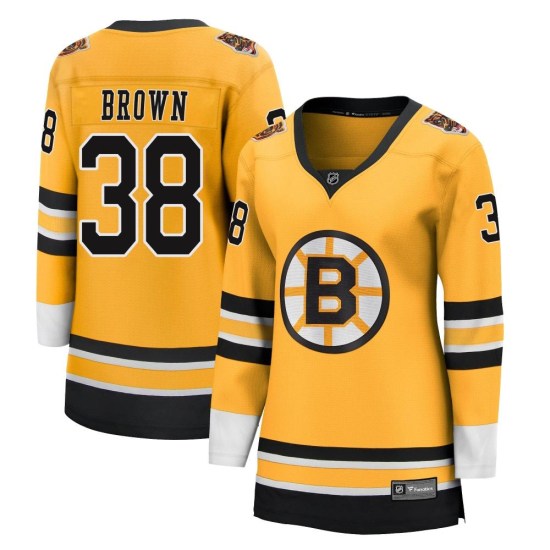 Patrick Brown Boston Bruins Women's Breakaway 2020/21 Special Edition Fanatics Branded Jersey - Gold