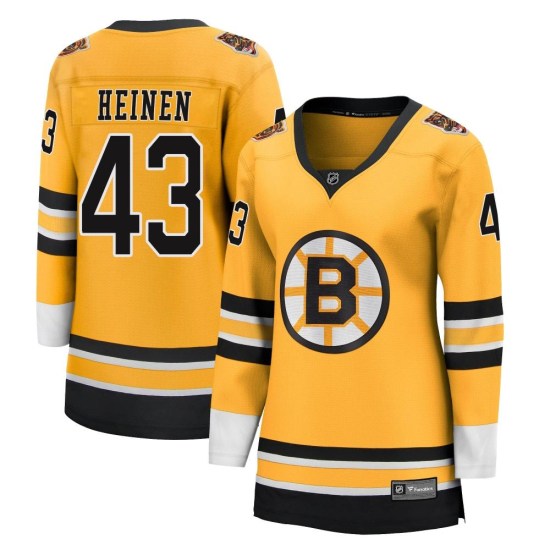 Danton Heinen Boston Bruins Women's Breakaway 2020/21 Special Edition Fanatics Branded Jersey - Gold