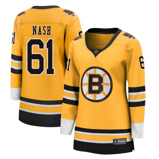 Rick Nash Boston Bruins Women's Breakaway 2020/21 Special Edition Fanatics Branded Jersey - Gold